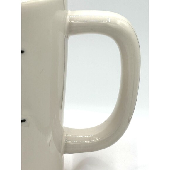 Rae Dunn LOVE Mug Ivory Hearts Valentines Love Artisan Collection Red Glazed New - Picture 10 of 14